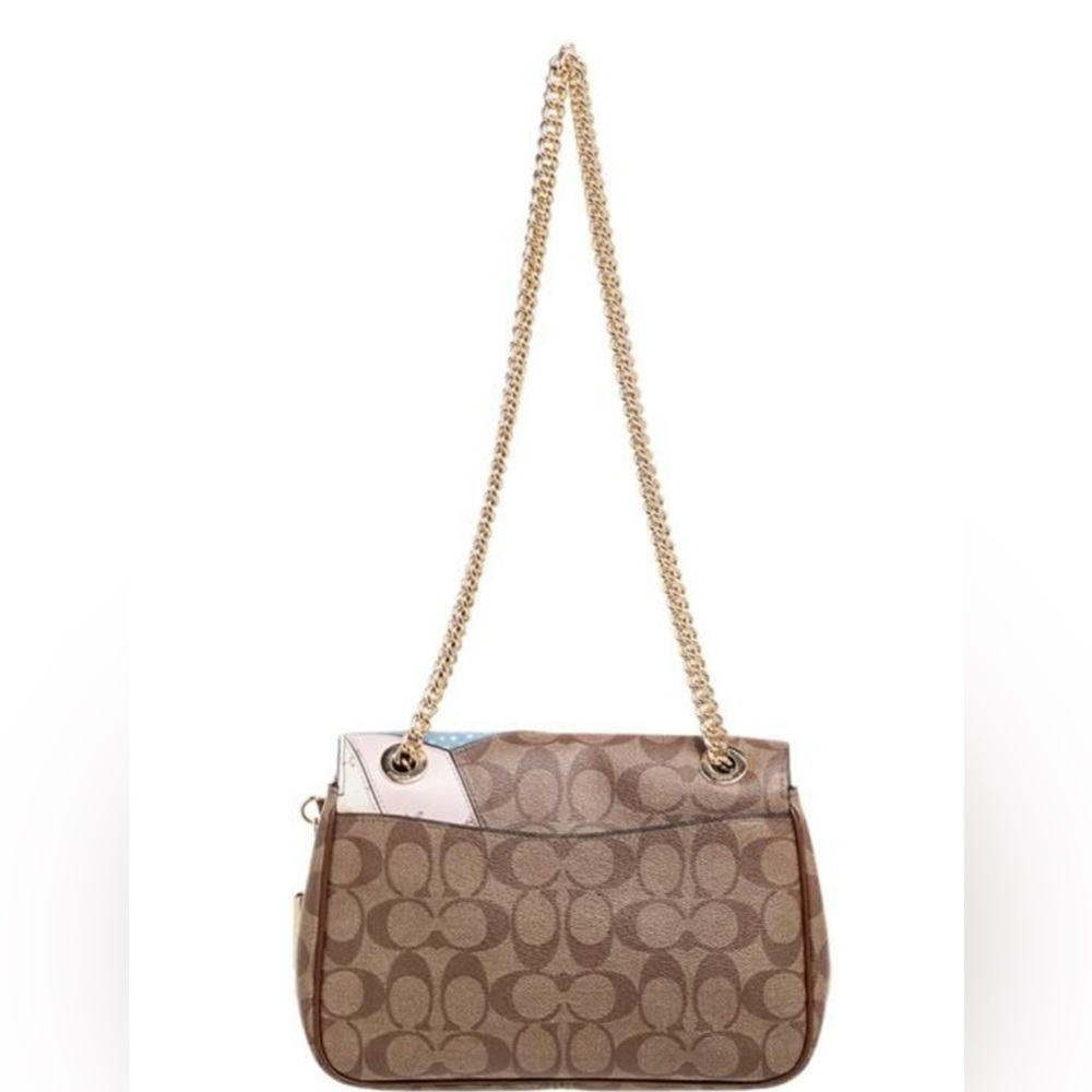 Coach Cassidy Crossbody in Signature Canvas with Star Patchwork NWT - Picture 15 of 16